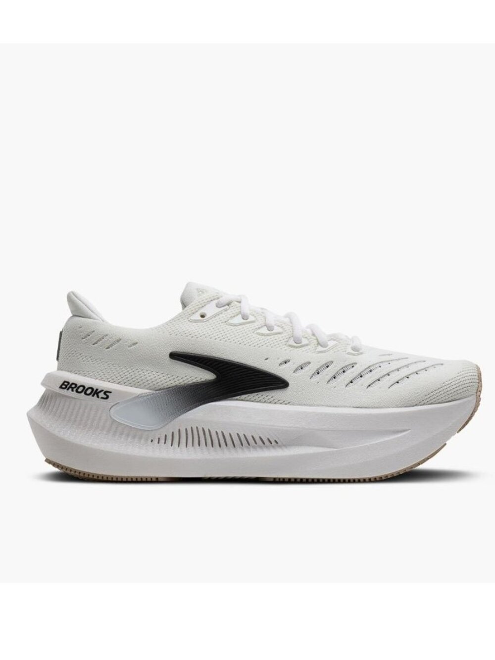BROOKS Men's Glycerin Max 2 Running Shoes Size 10.5 in White/Black/Chateau Gray